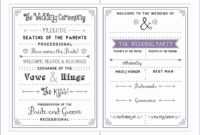 Free Downloadable Wedding Program Template That Can Be throughout Free Printable Wedding Program Templates Word