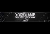 Free, Epic Youtube Banner / Channel Art Template - [Gimp And Photoshop] +  Download [Hacked Style] within Youtube Banner Template Gimp