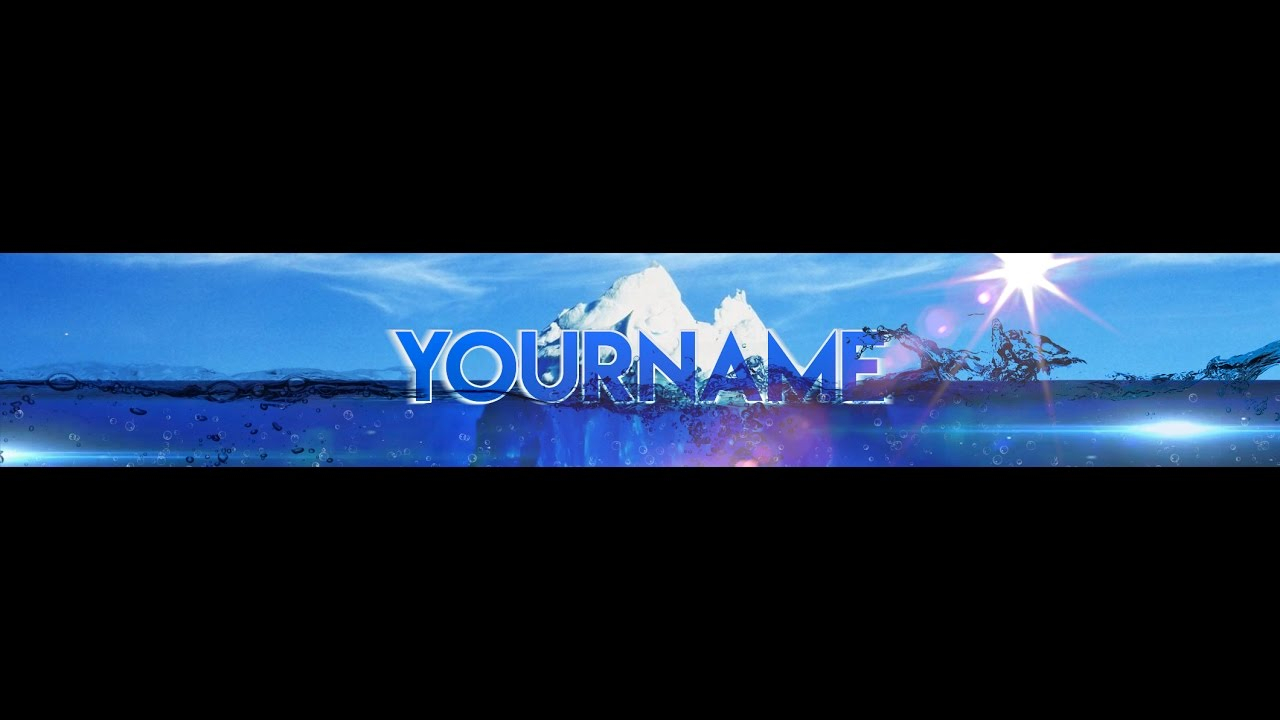 Free, Epic Youtube Banner / Channel Art Template – [Gimp And Photoshop] +  Download [Iceberg Style] In Gimp Youtube Banner Template