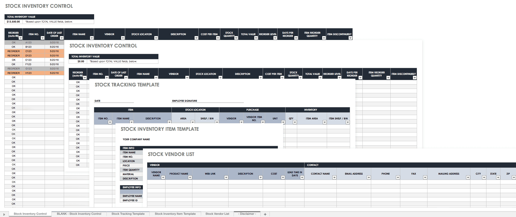 Free Excel Inventory Templates: Create & Manage | Smartsheet Inside Stock Report Template Excel