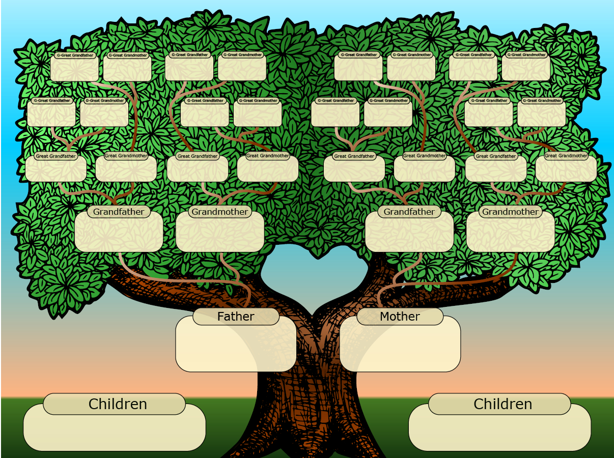 Free Family Tree Templates | Genealogy | Blank Family Tree Pertaining To Powerpoint Genealogy Template