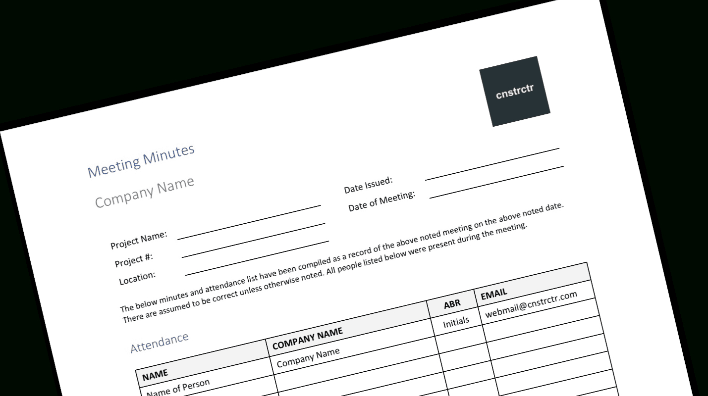 Free Files Archives – Construction Repository In Construction Deficiency Report Template