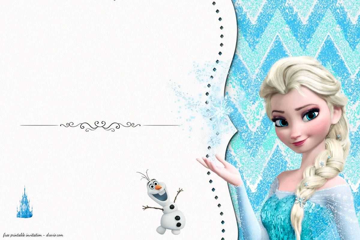 Free Frozen Birthday Invitation Templates | Free Printable Regarding Frozen Birthday Card Template