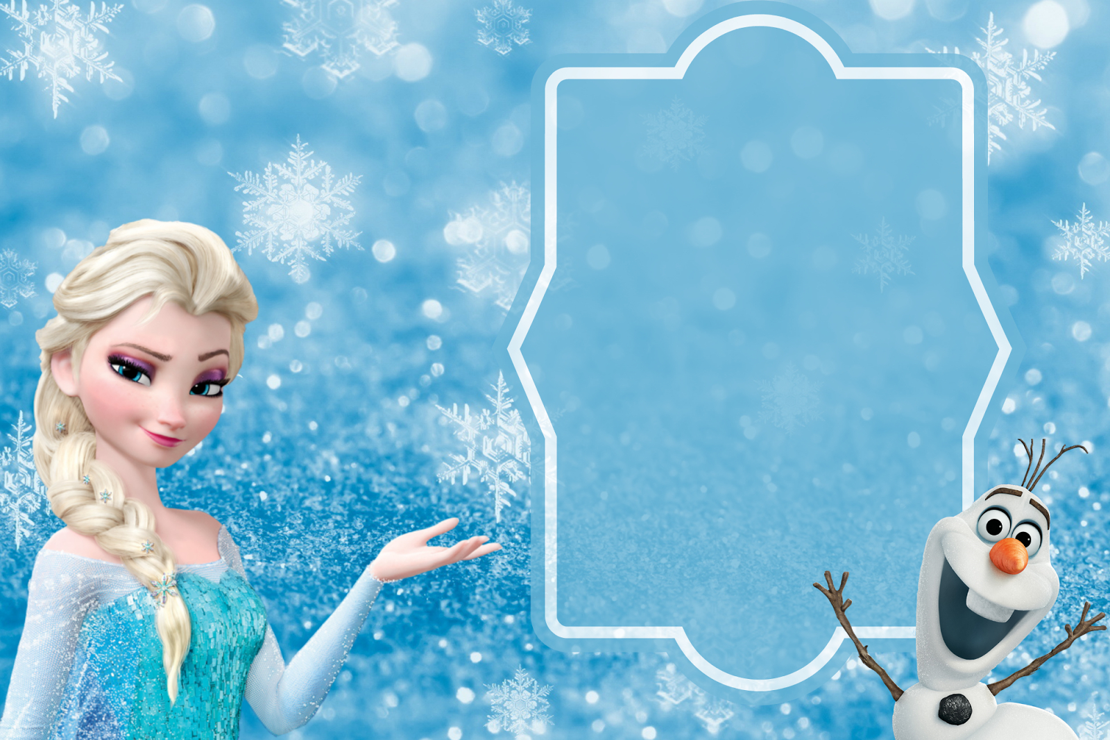 Free Frozen Party Invitation Template Download + Party Ideas With Frozen Birthday Card Template