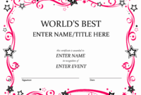 Free Funny Award Certificate Templates For Word intended for Free Funny Certificate Templates For Word