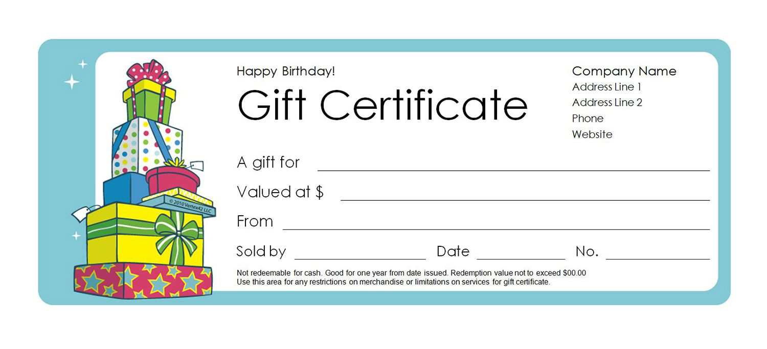 Free Gift Certificate Templates You Can Customize For Fillable Gift Certificate Template Free