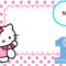 Free Hello Kitty 1St Birthday Invitation Template | Birthday In Hello Kitty Banner Template
