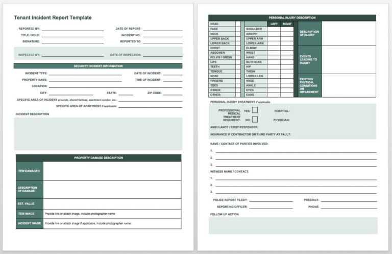 Computer Incident Report Template