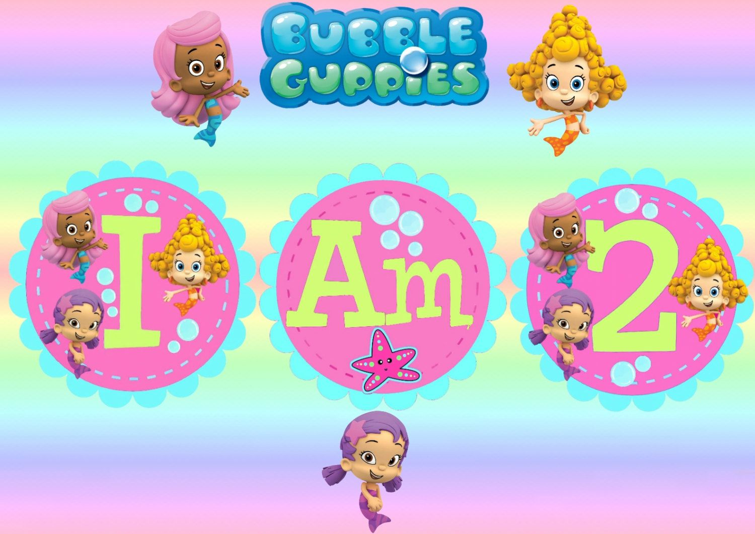 Free Invitations Template Bubble Guppies Invitations Within Bubble Guppies Birthday Banner Template