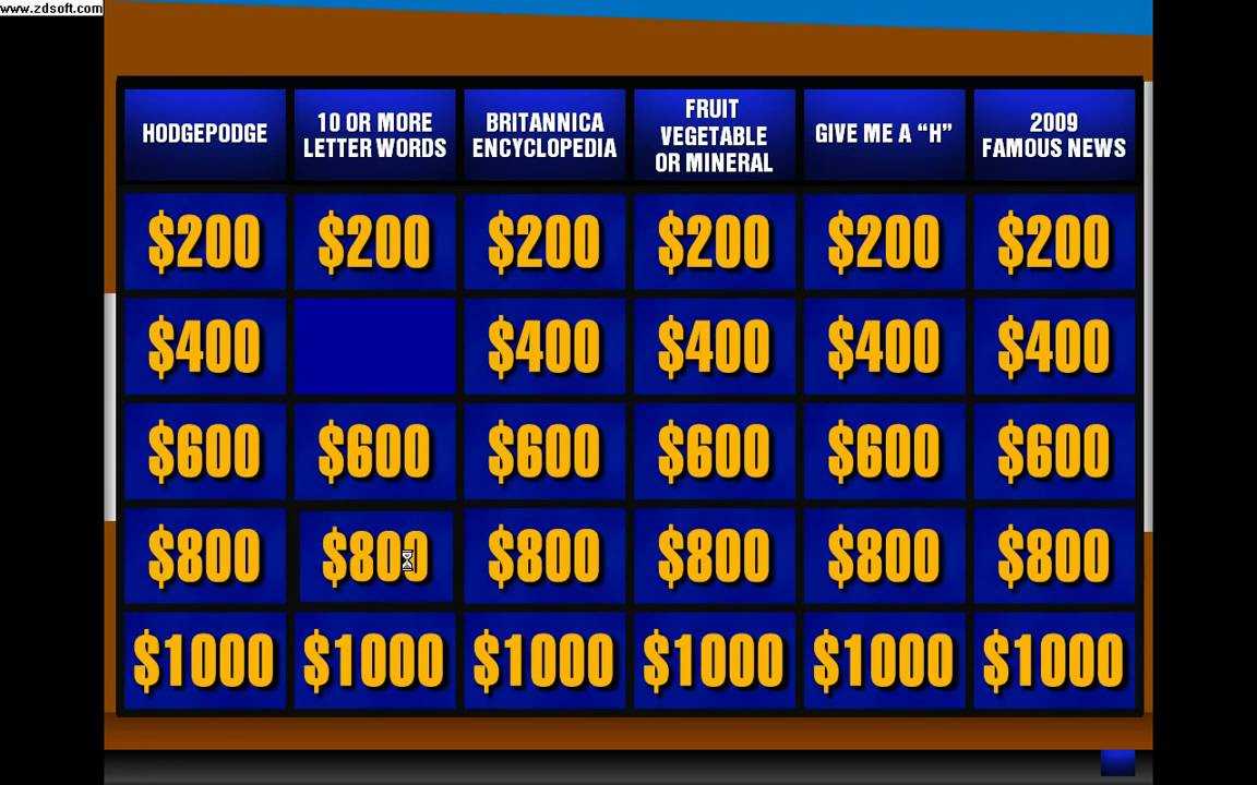 [Free!] Jeopardy! Powerpoint Game V3 (Add Some New!! 5 / 8 / 2013) With Jeopardy Powerpoint Template With Sound