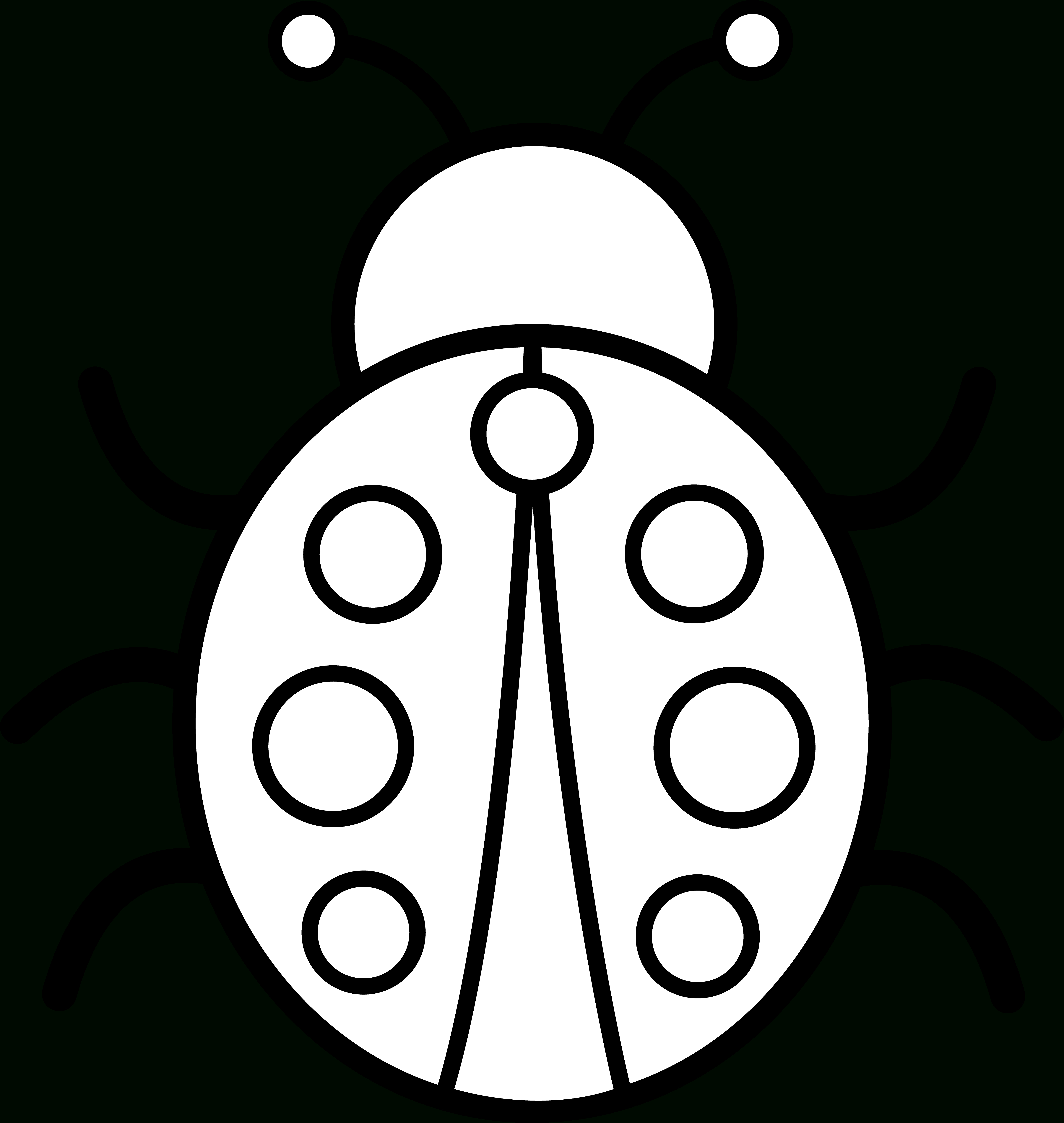 Free Ladybug Outline, Download Free Clip Art, Free Clip Art Intended For Blank Ladybug Template