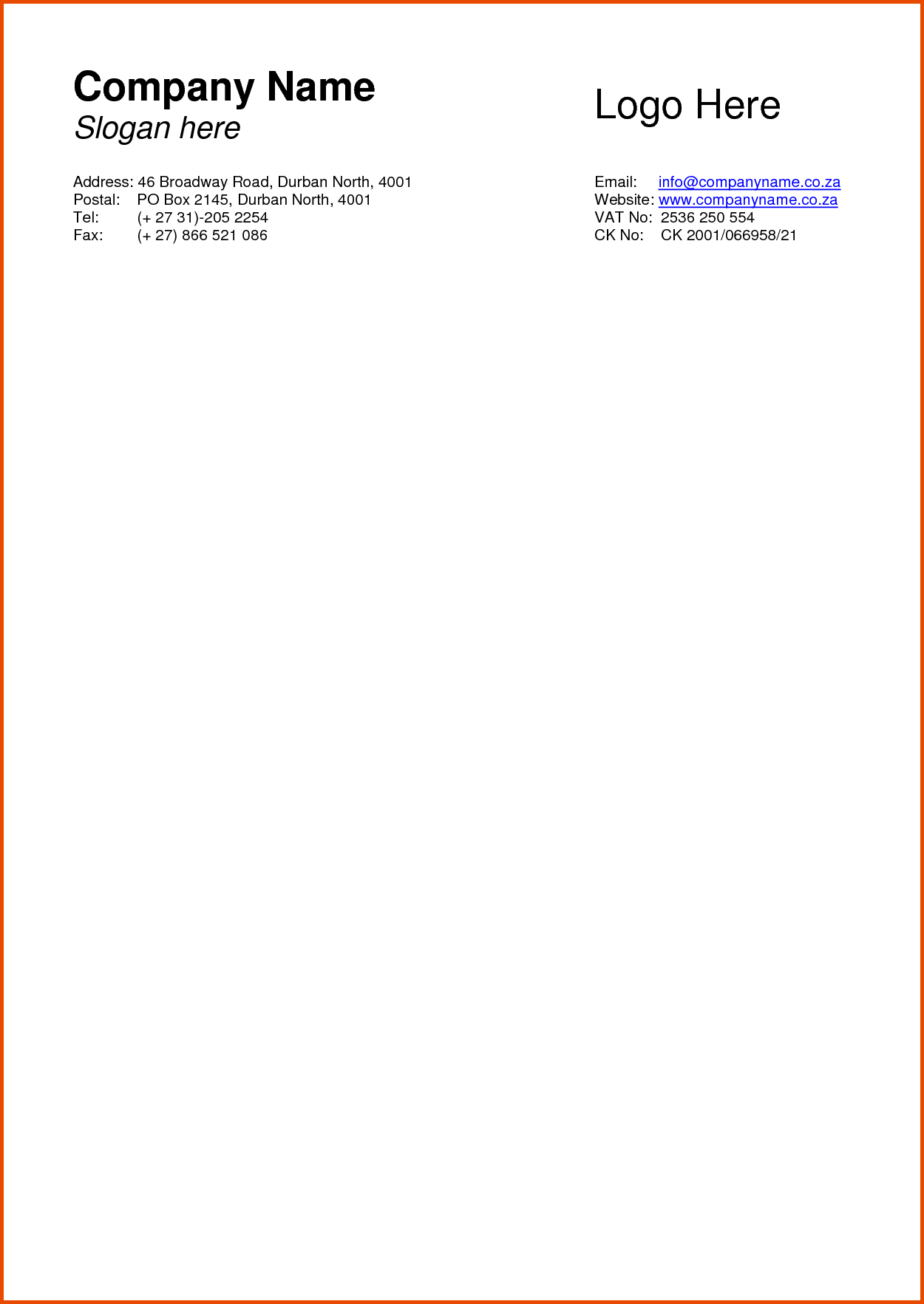 Free Letterhead Template Free Letterhead Template Free Intended For Free Letterhead Templates For Microsoft Word