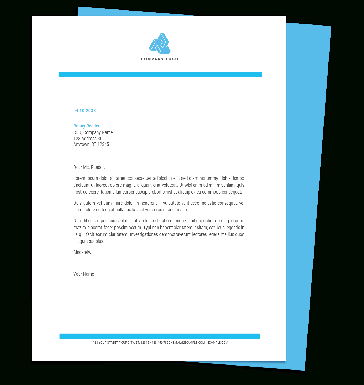 Free Letterhead Templates For Google Docs And Word Pertaining To Free Letterhead Templates For Microsoft Word