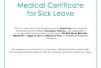 Free Medical Certificate For Sick Leave | Medical, Doctors regarding Free Fake Medical Certificate Template