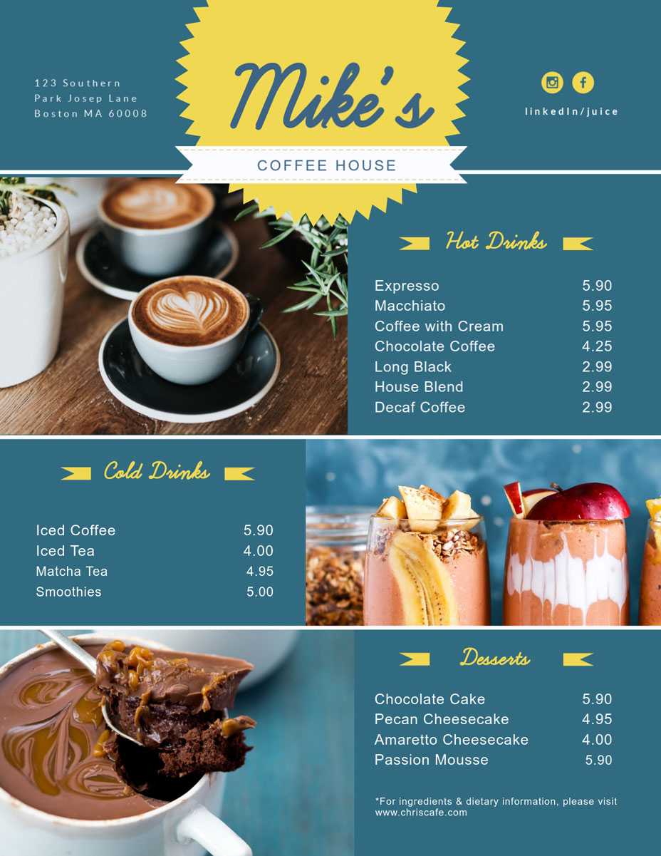 Free Menu Maker | Menu Creator | Visme Inside Frequent Diner Card Template