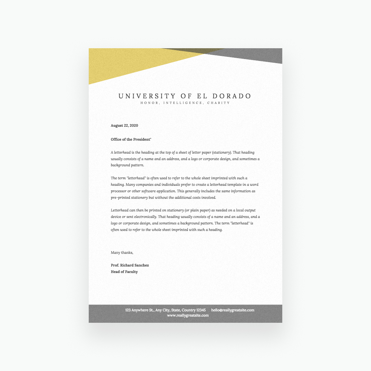 Free Online Letterhead Maker With Stunning Designs – Canva Inside Headed Letter Template Word