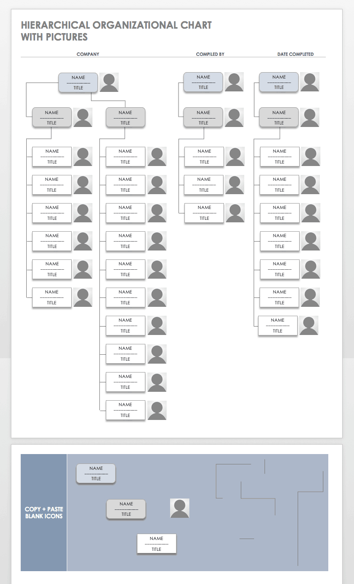 Free Organization Chart Templates For Word | Smartsheet For Company Organogram Template Word