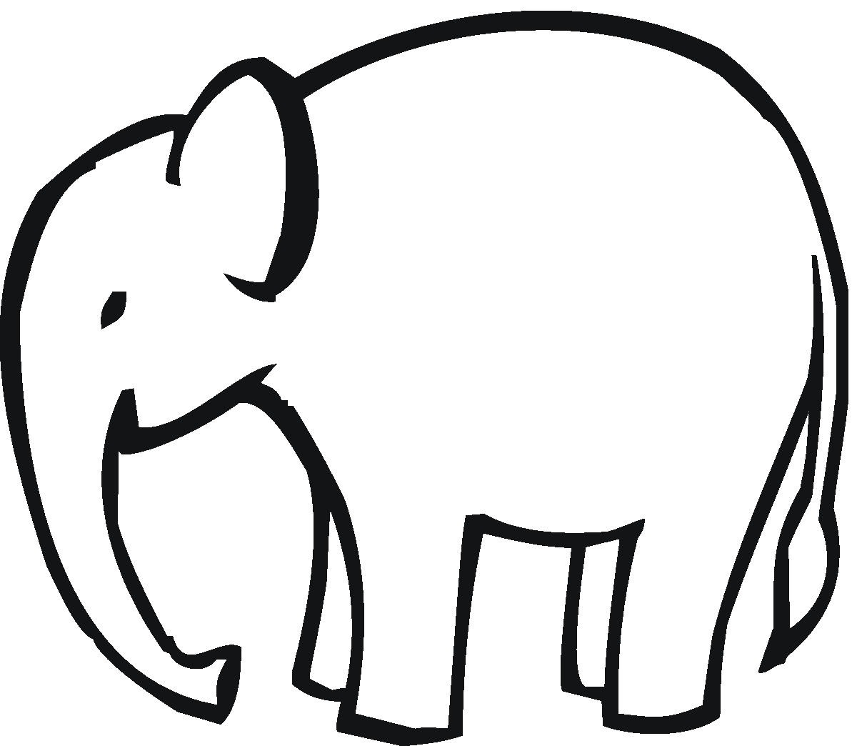 Free Outline Of An Elephant, Download Free Clip Art, Free With Regard To Blank Elephant Template