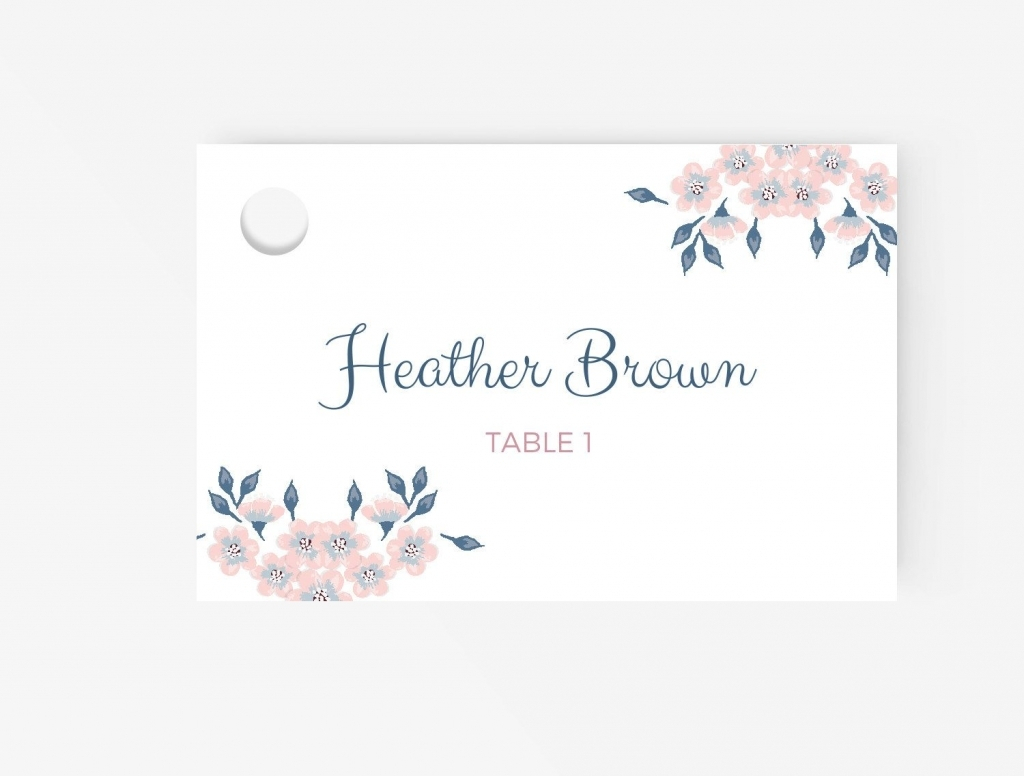 Free Place Card Template | Business Plan Template Inside Table Name Cards Template Free