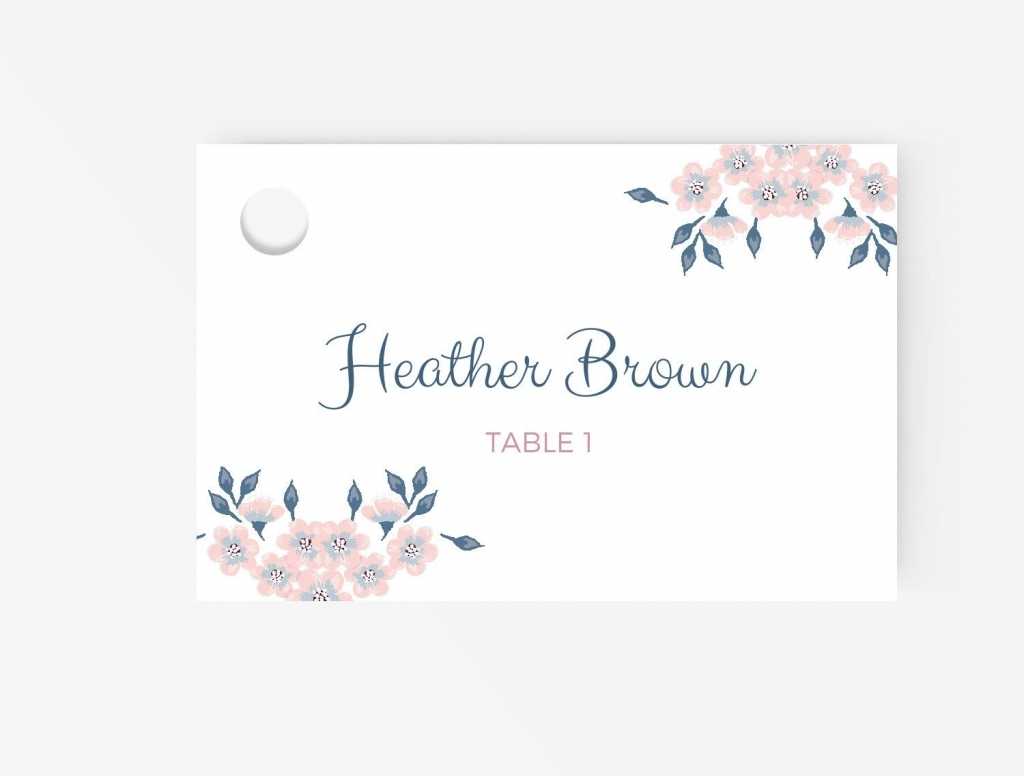 Free Place Card Template | Business Plan Template Inside Table Name Cards Template Free