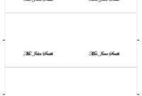 Free Place Card Templates 6 Per Page - Atlantaauctionco pertaining to Place Card Template 6 Per Sheet