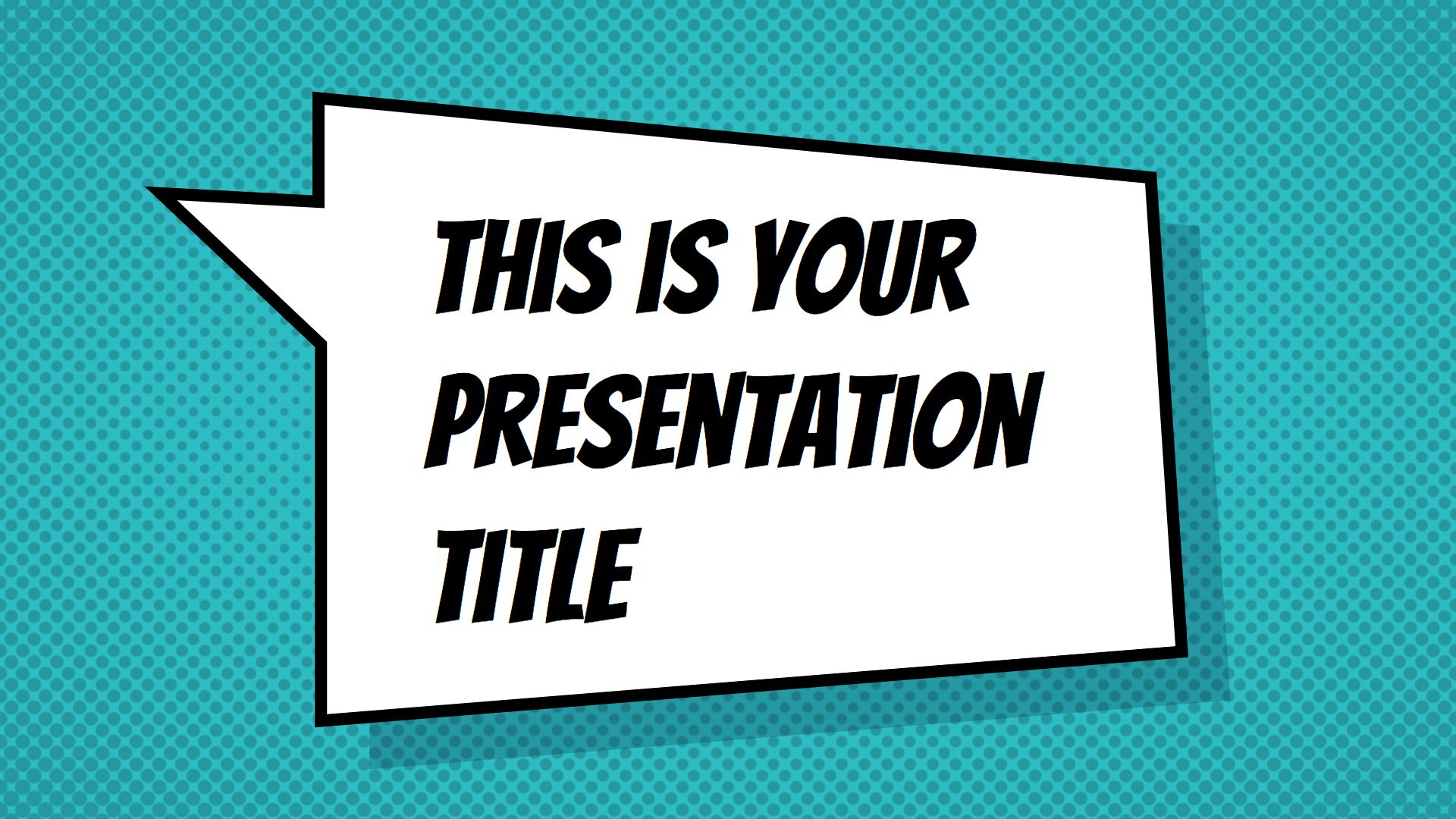 Free Powerpoint Template Or Google Slides Theme With For Comic Powerpoint Template
