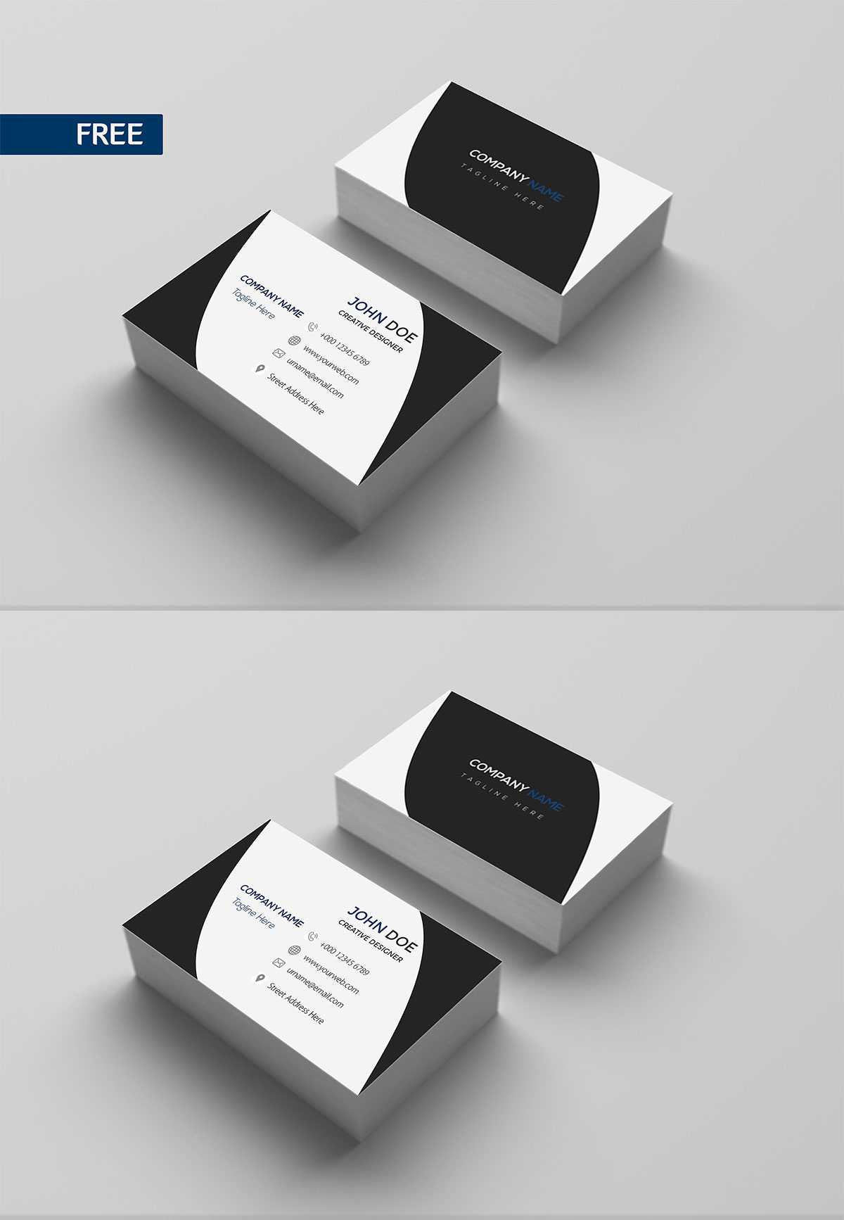 Free Print Design Business Card Template - Creativetacos In Free Bussiness Card Template