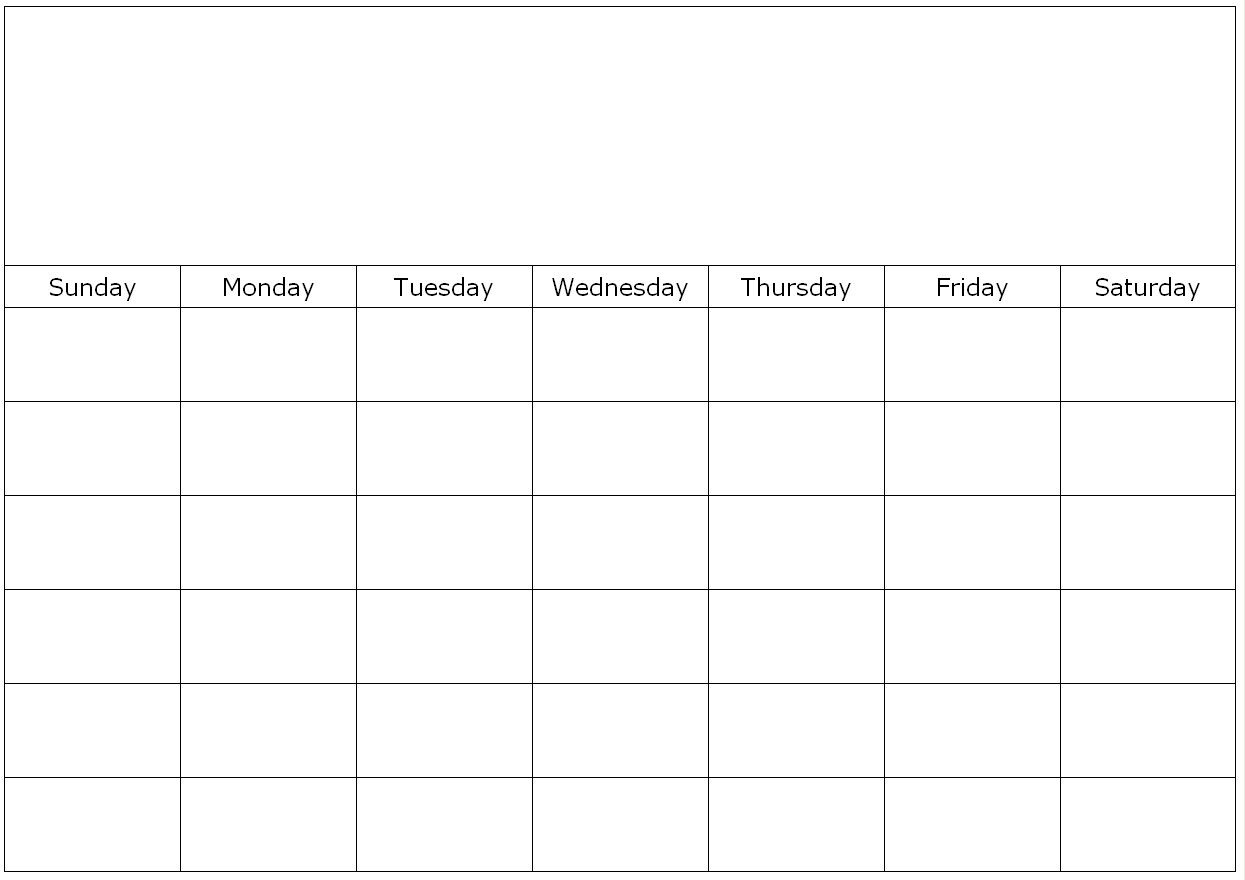 Free Printable 1 Month Calendar | You Can Find This Calendar Throughout Blank One Month Calendar Template