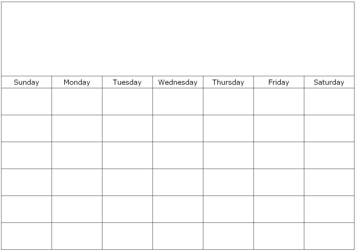 Free Printable 1 Month Calendar | You Can Find This Calendar Throughout Blank One Month Calendar Template