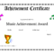 Free Printable Achievement Award Certificate Template With Regard To Academic Award Certificate Template