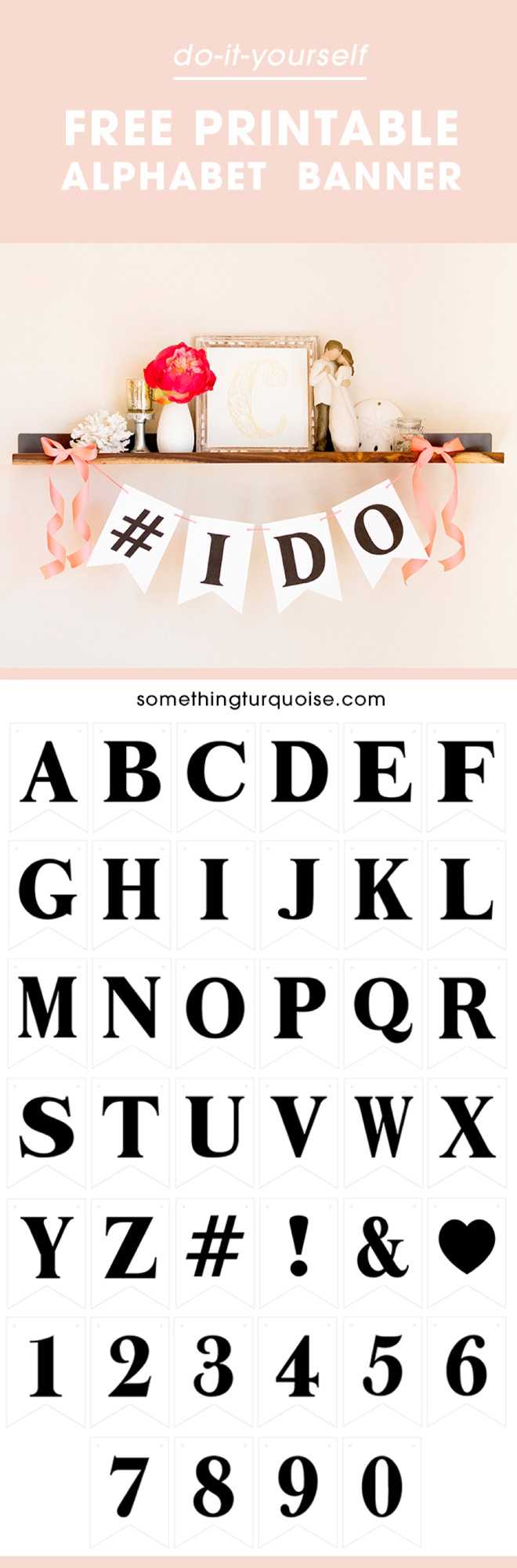 Free Printable Alphabet And Number Banner! Adorable! Pertaining To Diy Banner Template Free