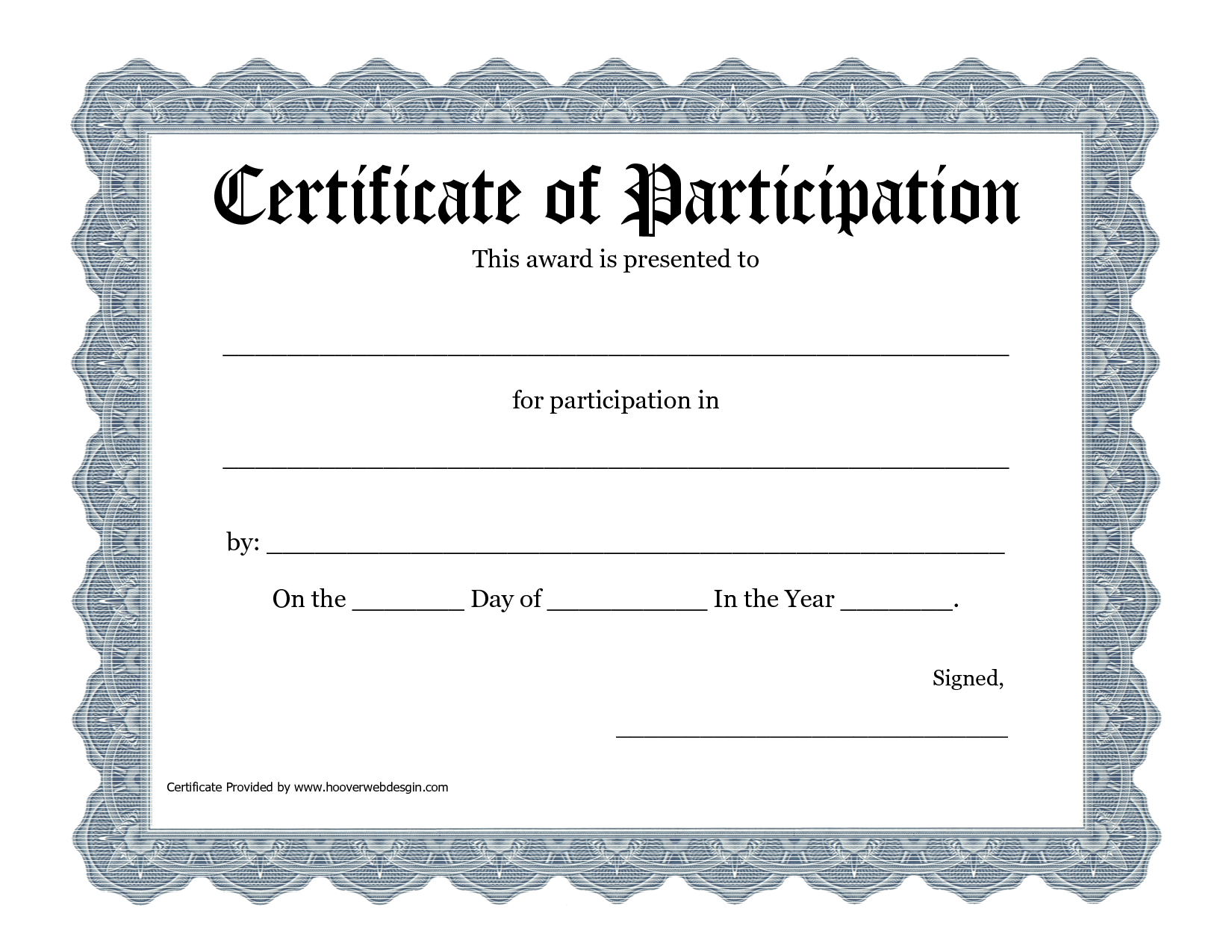 Free Printable Award Certificate Template – Bing Images For Certification Of Participation Free Template