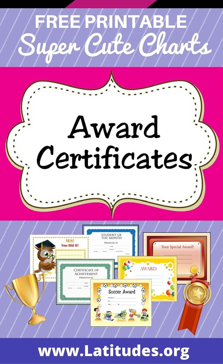 Free Printable Award Certificates For Kids | Homeschool Intended For Sports Day Certificate Templates Free
