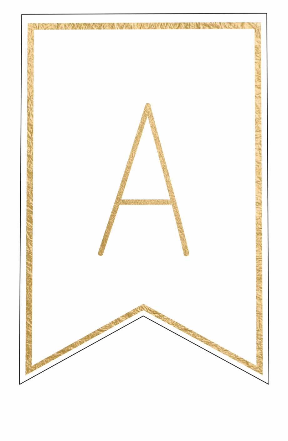 Free Printable Banner Letters Template – Letter Png Gold Within Banner Cut Out Template