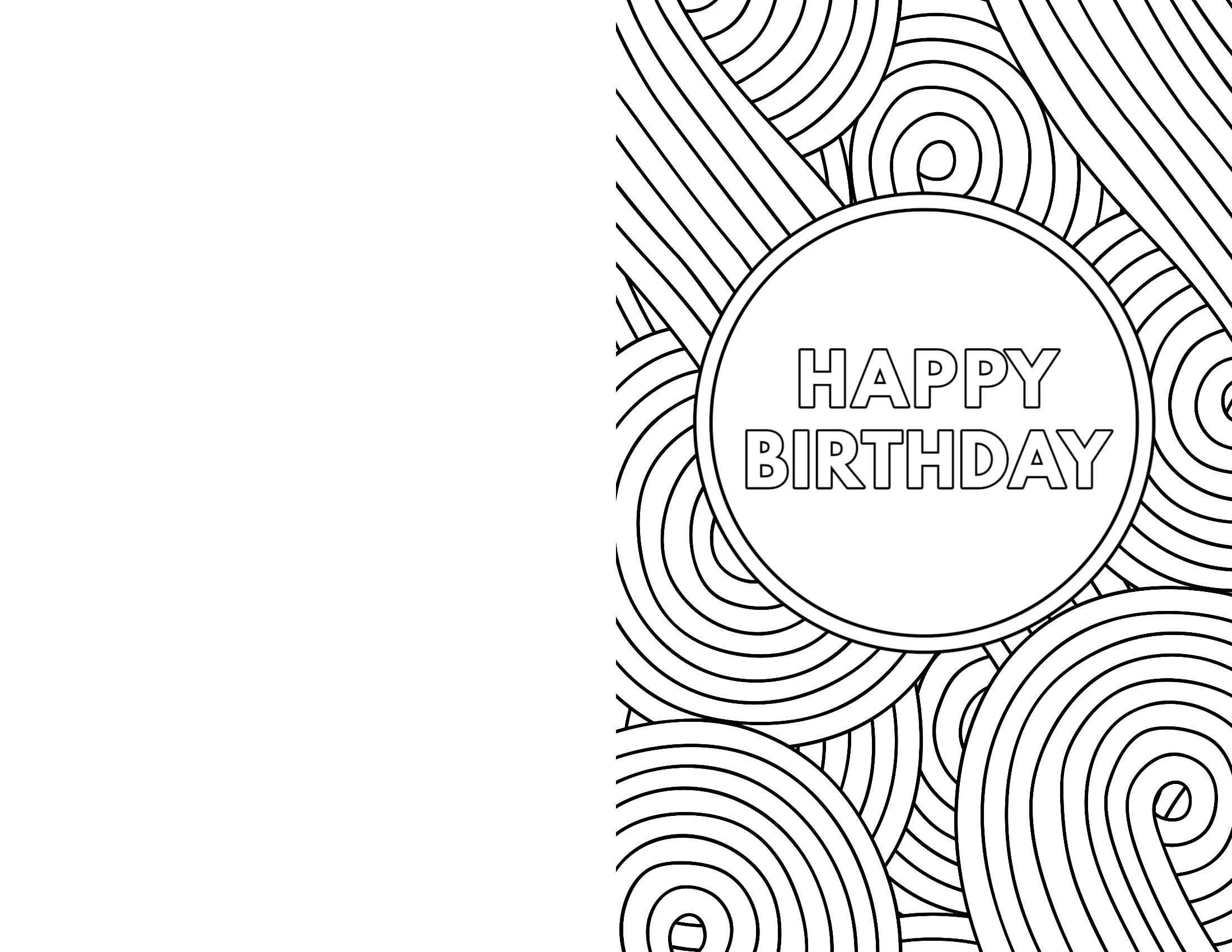 Free Printable Birthday Cards – Paper Trail Design With Foldable Birthday Card Template