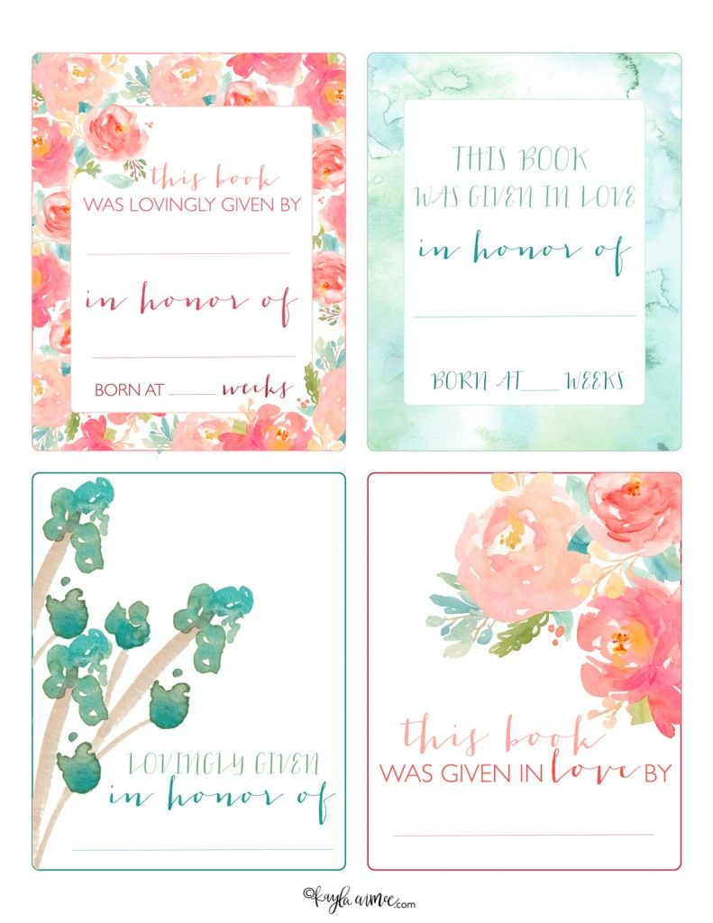 Free Printable Bookplates! | Printable Labels, Free Throughout Bookplate Templates For Word