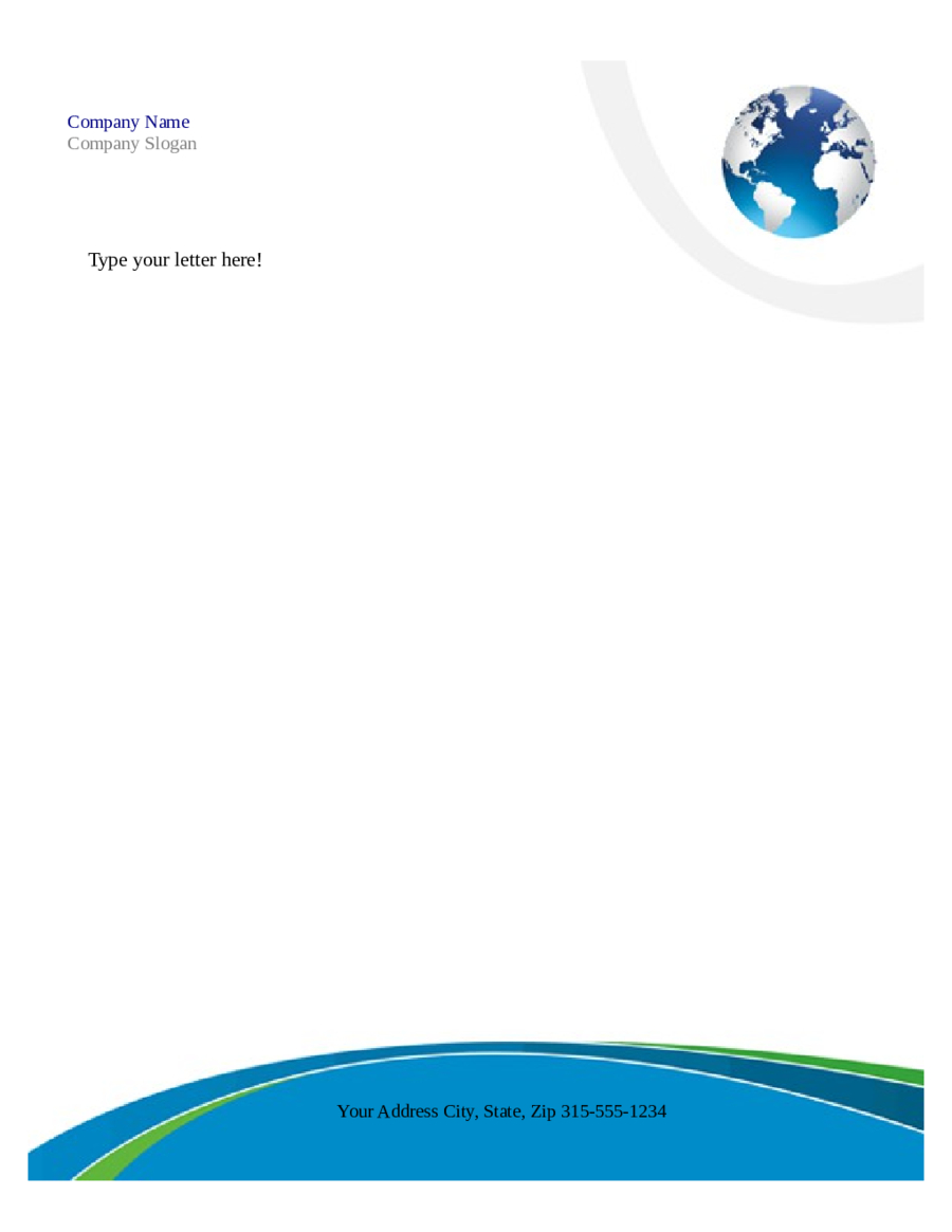 Free Printable Business Letterhead Templates Microsoft Word Within Free Letterhead Templates For Microsoft Word