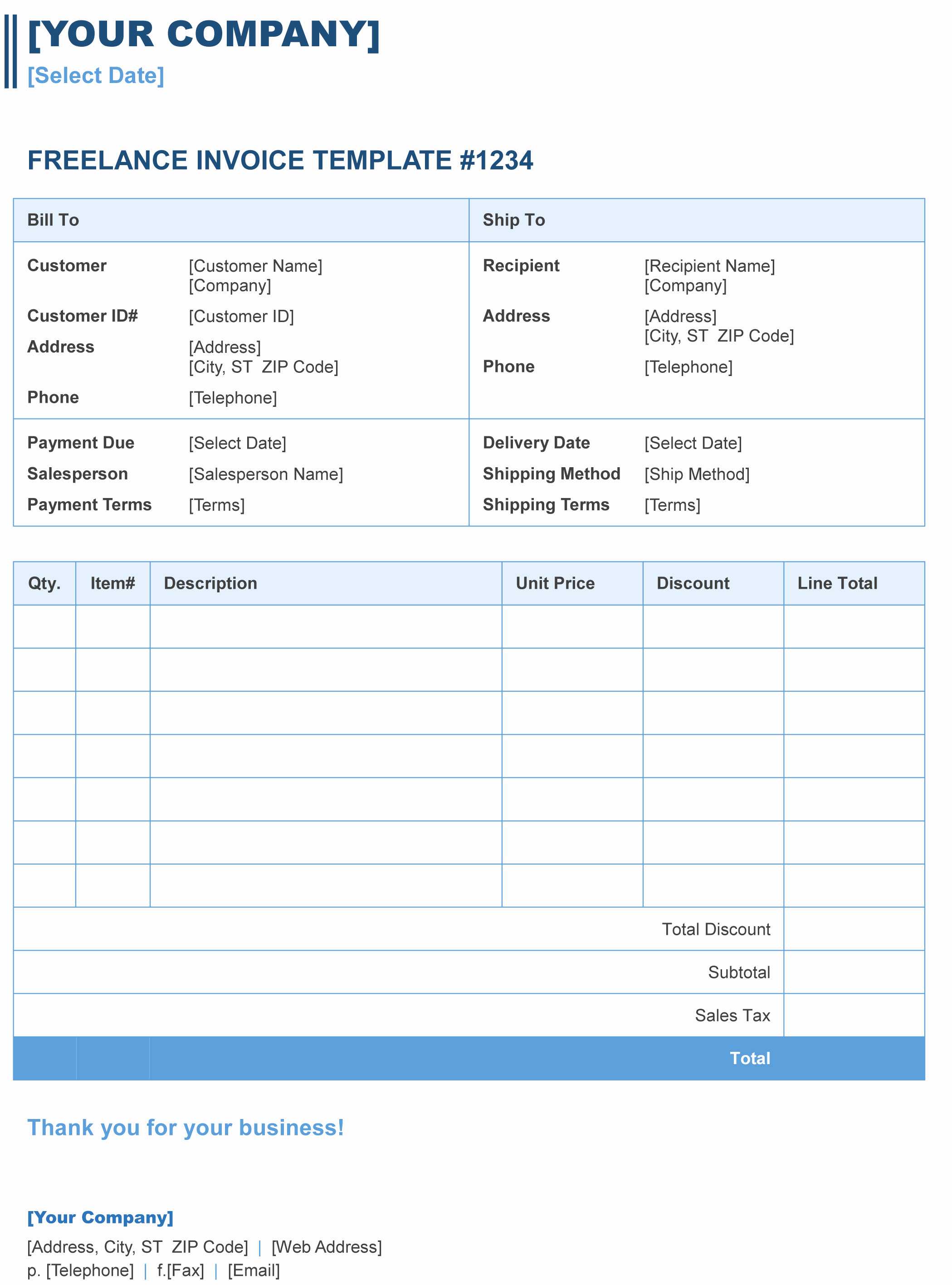 Free Printable Business Sales Receipt Receipts Download Throughout Free Invoice Template Word Mac