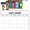 Free Printable Calendar Templates 2020 For Kids In Home Within Blank Calendar Template For Kids