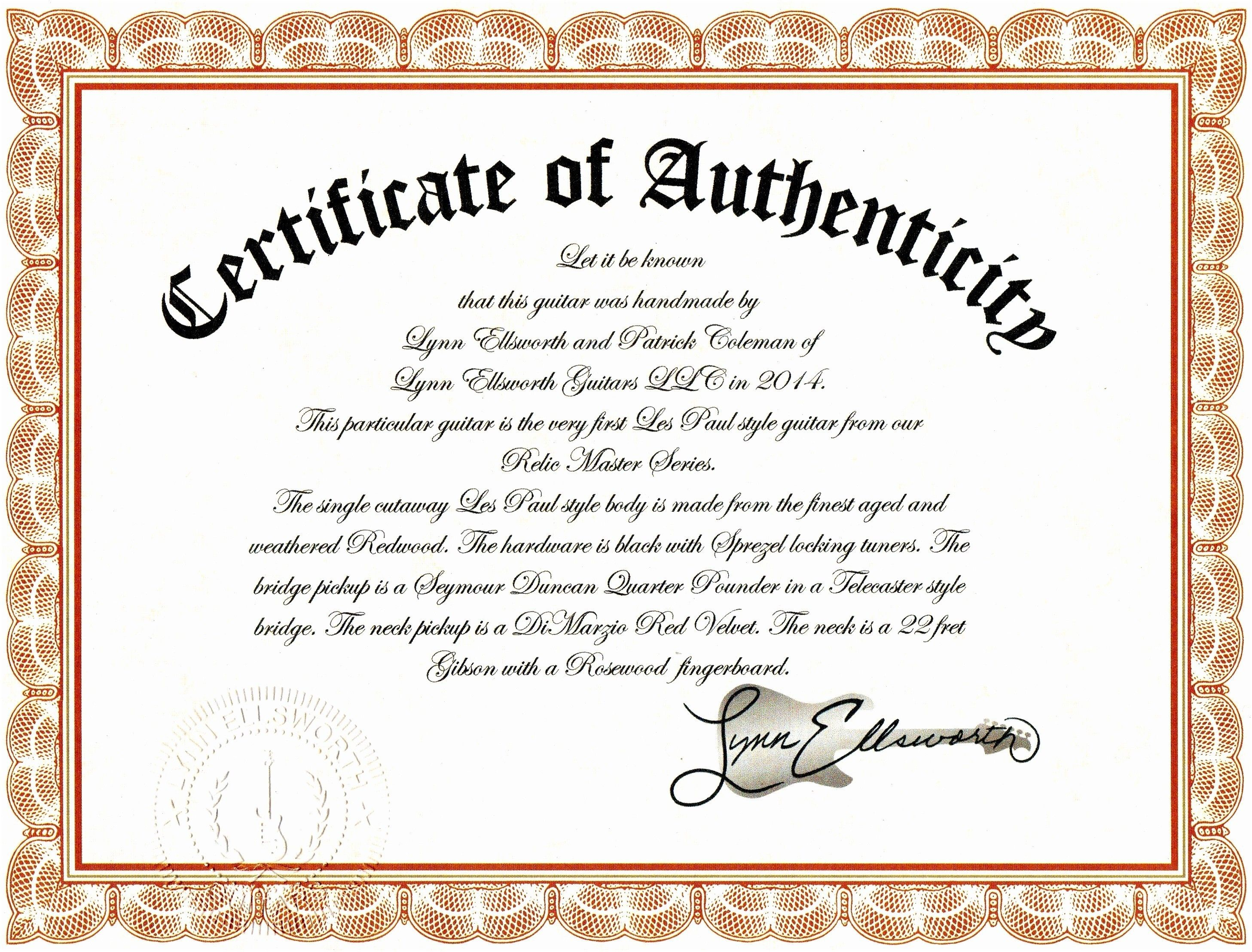 Free Printable Certificate Of Authenticity Templates | Mult Regarding Certificate Of Authenticity Template