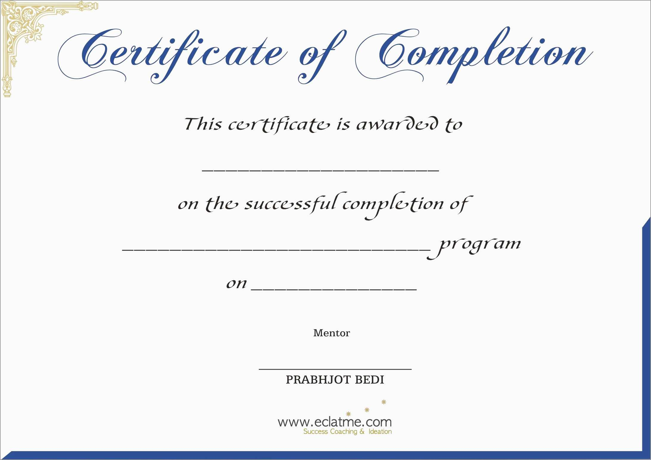 Free Printable Certificate Of Completion | Mult Igry For Premarital Counseling Certificate Of Completion Template