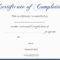 Free Printable Certificate Of Completion | Mult Igry In Certificate Of Completion Template Free Printable
