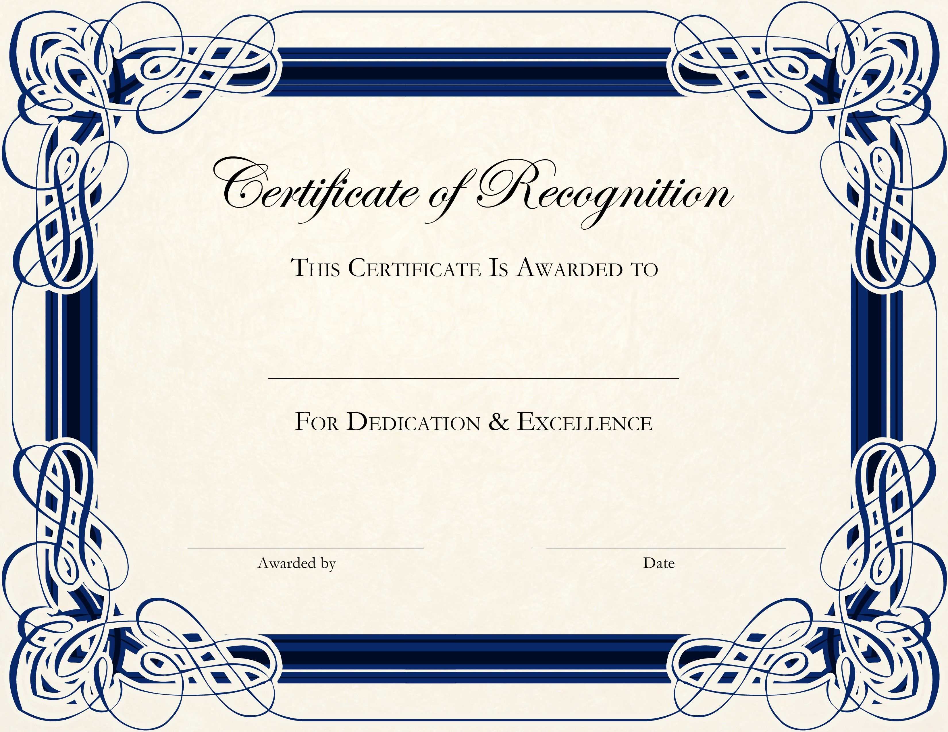 Free Printable Certificate Templates For Teachers For Free Certificate Of Excellence Template