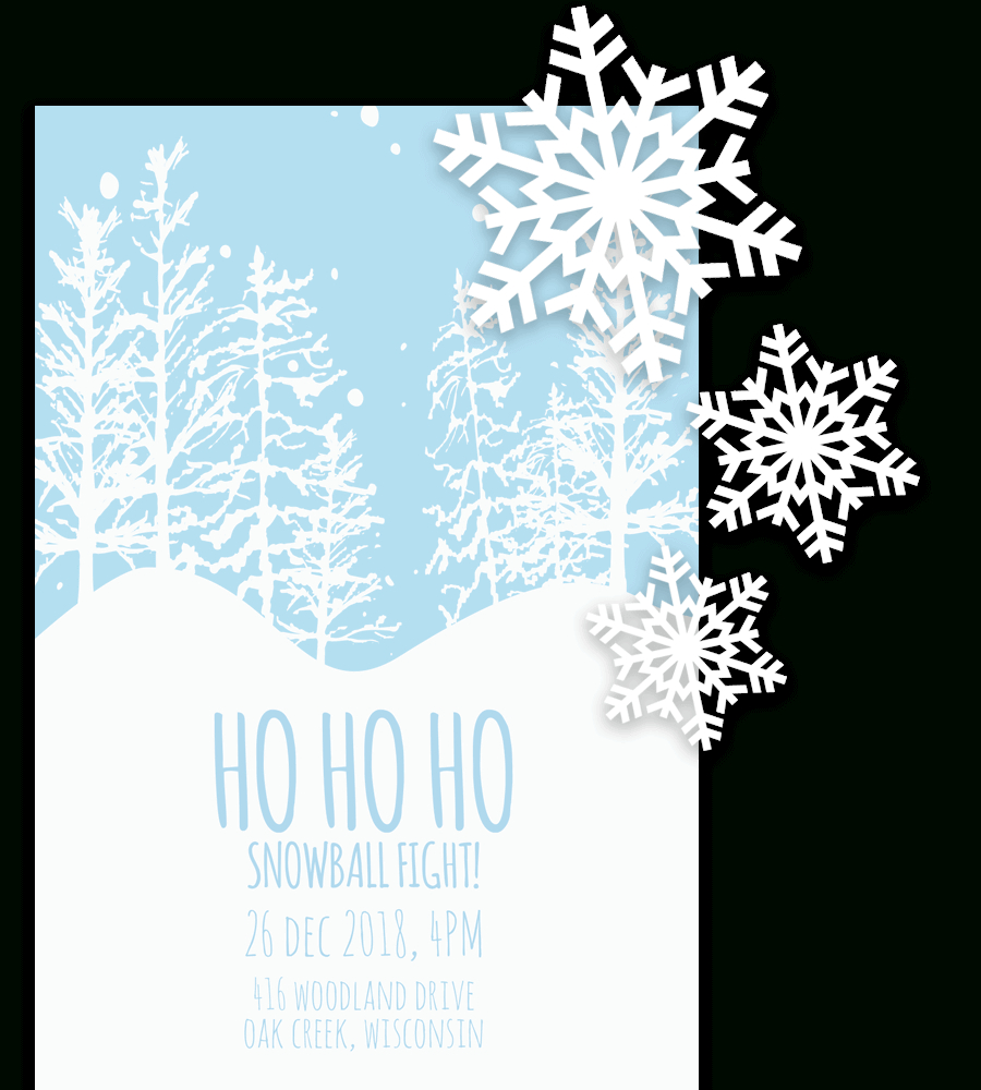 Free Printable Christmas Invitation Templates In Word! Inside Free Christmas Invitation Templates For Word