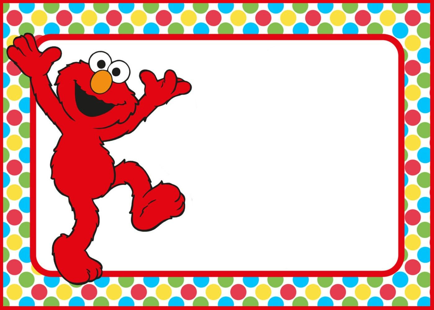 Free Printable Elmo Party Invitation Template | Coolest In Elmo Birthday Card Template