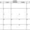 Free, Printable Excel Calendar Templates For 2019 & On Regarding Blank One Month Calendar Template