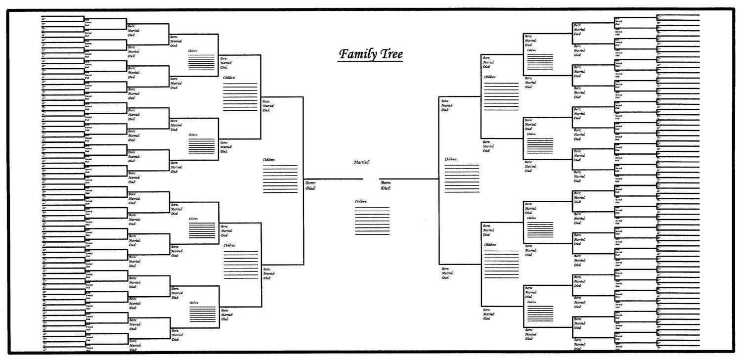 Free Printable Family Tree Template Blank – Google In Fill In The Blank Family Tree Template