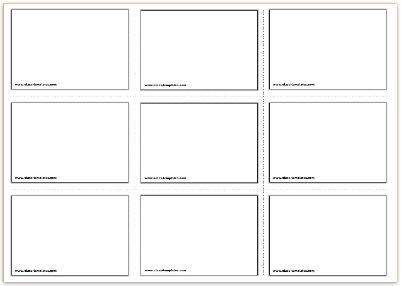 Free Printable Flash Cards Template Inside Free Printable Flash Cards Template
