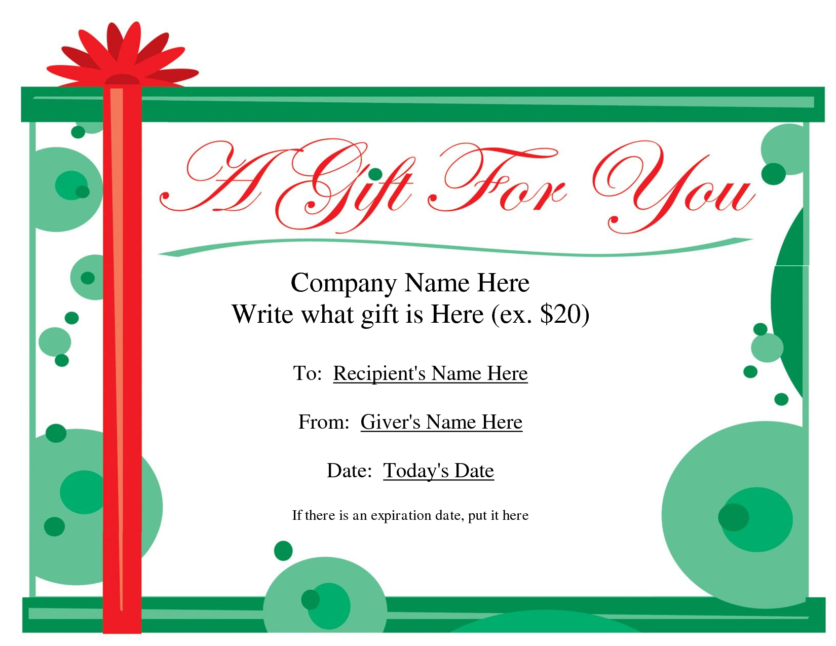 Free Printable Gift Certificate Template | Free Christmas Pertaining To Merry Christmas Gift Certificate Templates