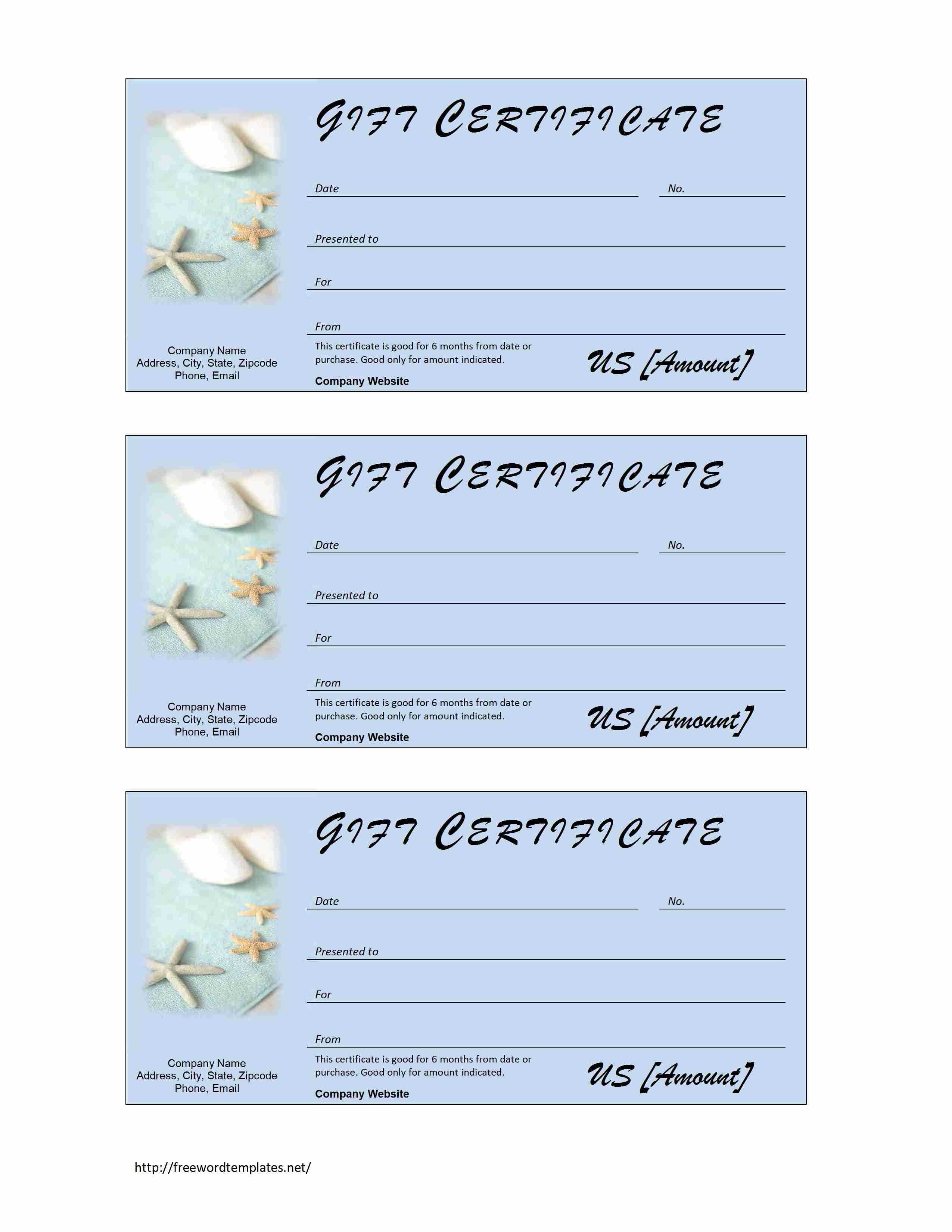 Free Printable Gift Certificates For Photography Business Regarding Massage Gift Certificate Template Free Printable